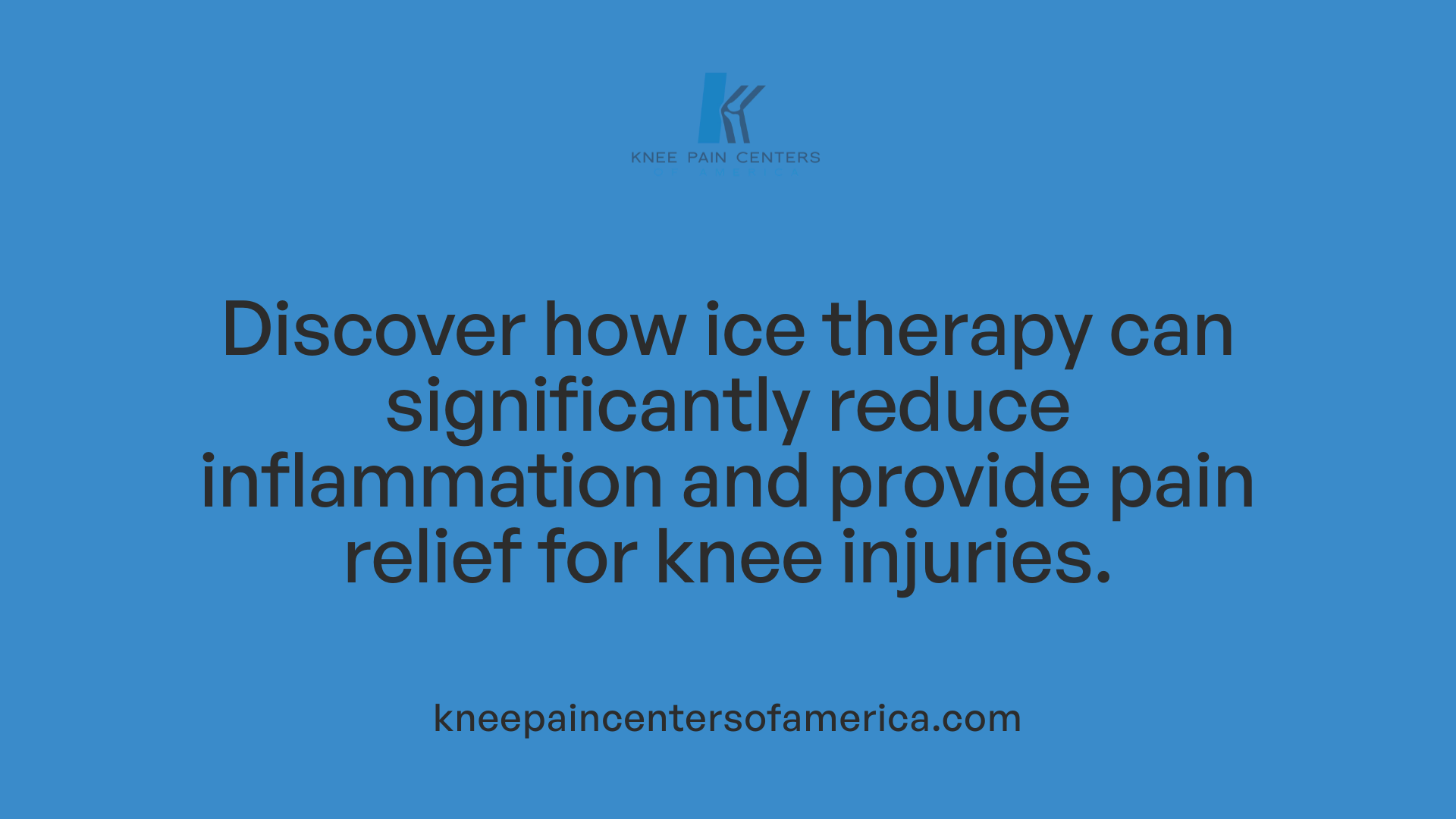 Discover how ice therapy can significantly reduce inflammation and provide pain relief for knee injuries.