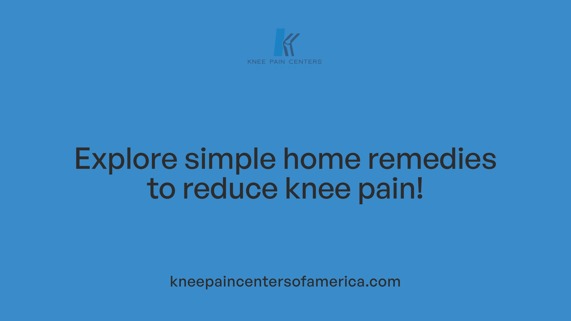 Explore simple home remedies to reduce knee pain!