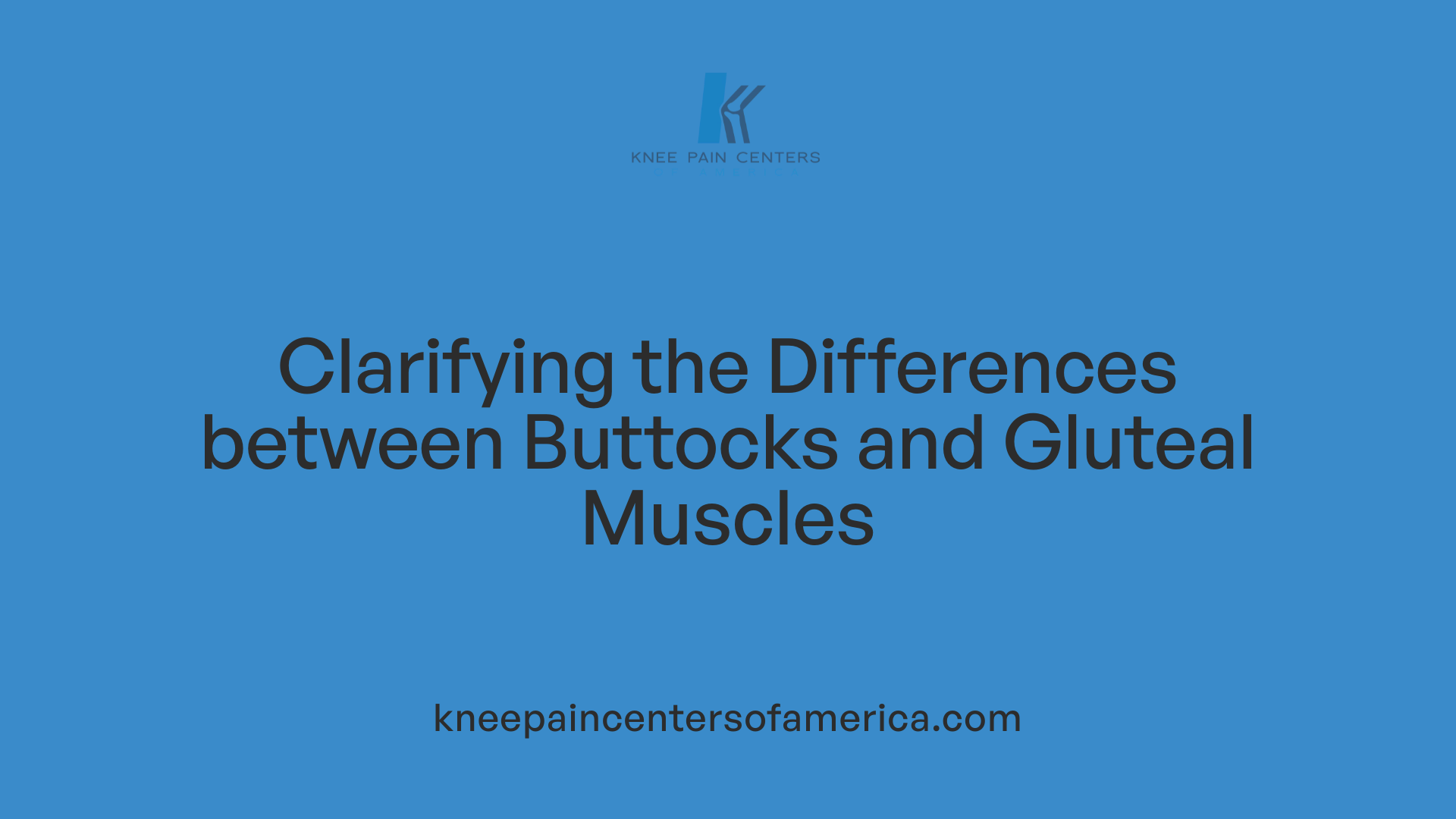 Clarifying the Differences between Buttocks and Gluteal Muscles
