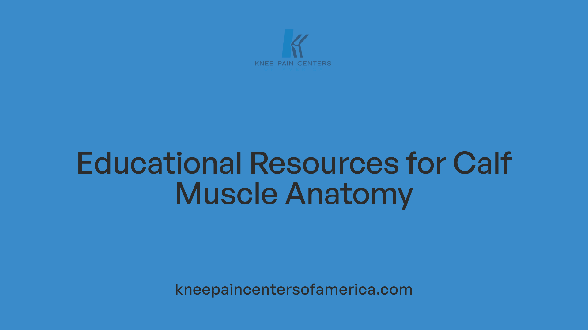 Educational Resources for Calf Muscle Anatomy